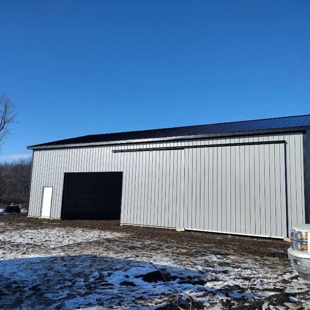 Barn in Winter by M&N Quality Construction